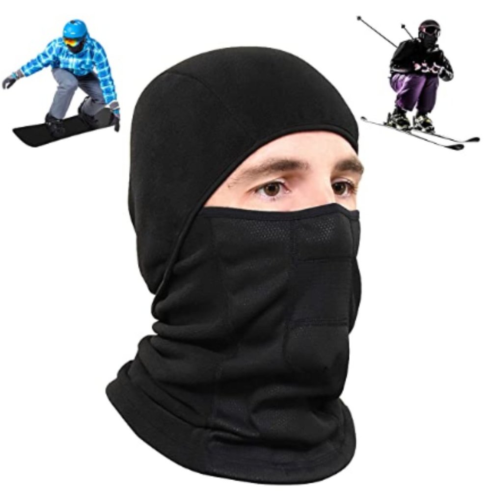 Wind-Resistant Hinged Balaclava-Style Full Face Ski Mask for Men & Women